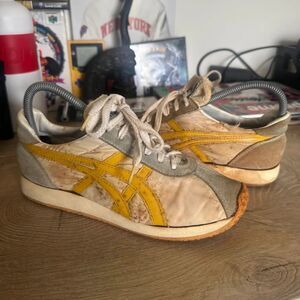 Vintage 60s 70s Asics Onitsuka Tiger Sneakers Size 8 Cortez Color Pacers
